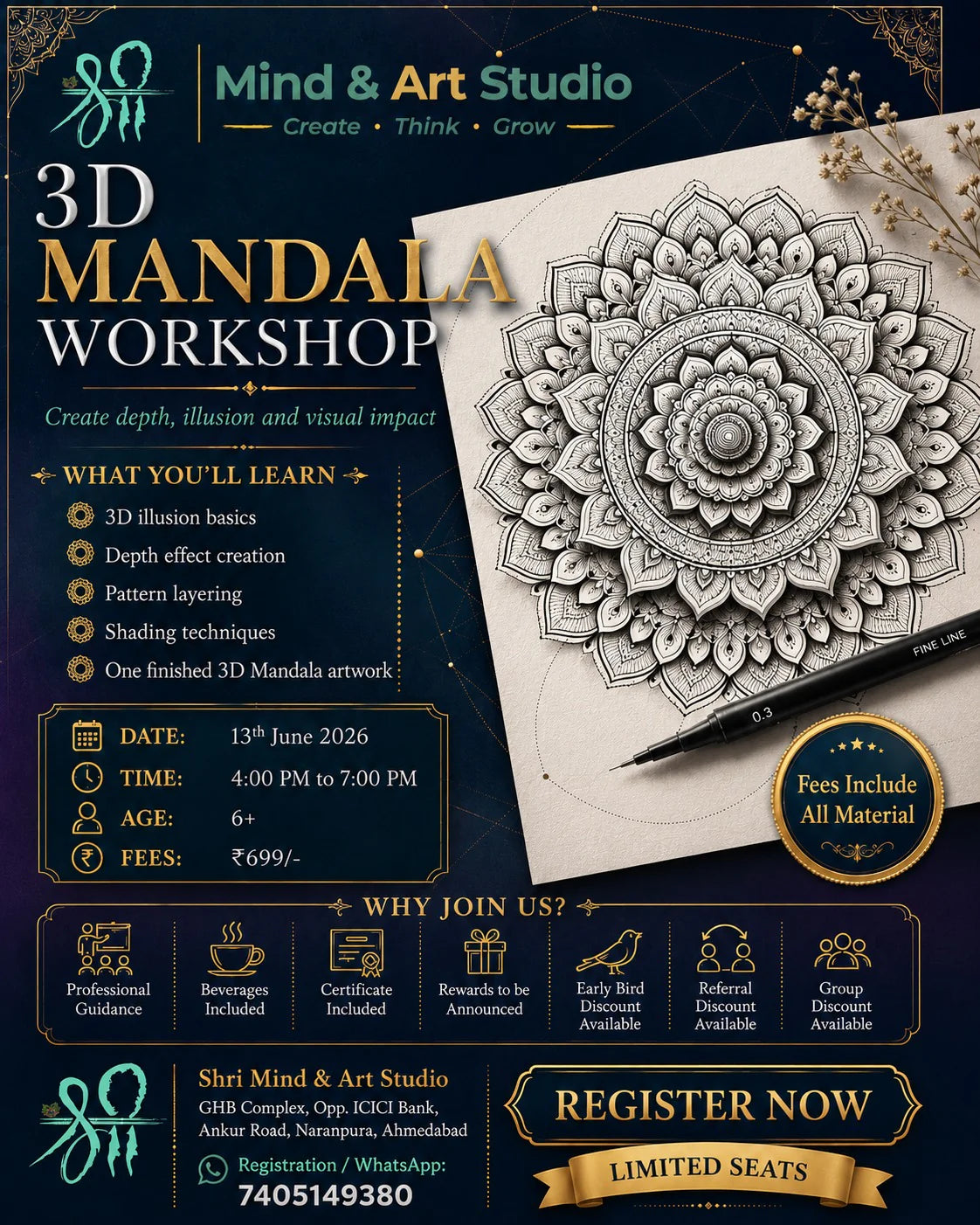 3D Mandala Workshop