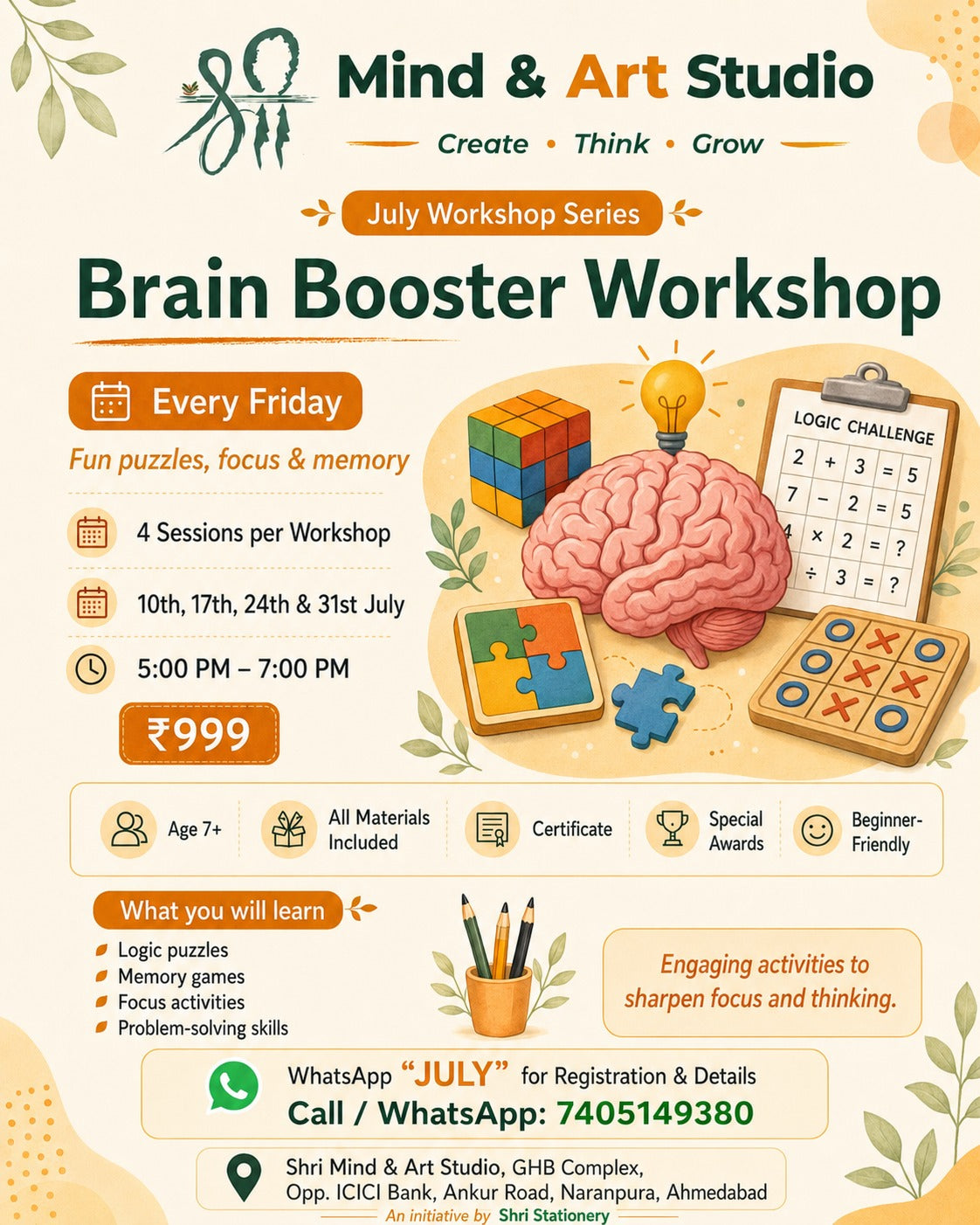 Brain Booster Workshop