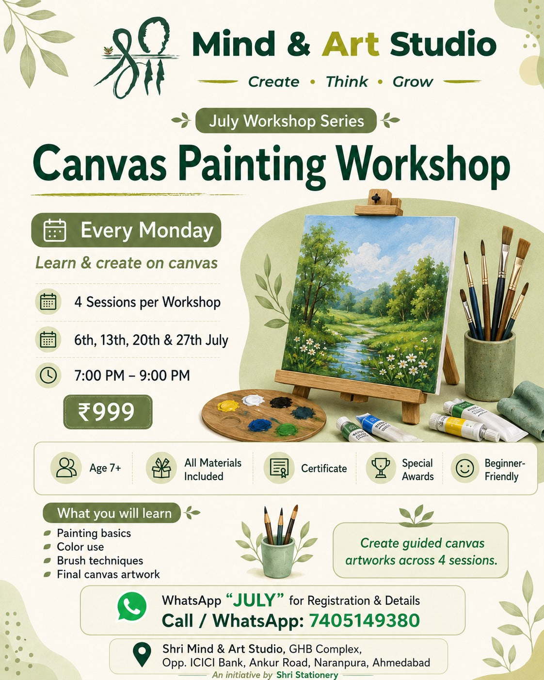Canvas Painting Workshop