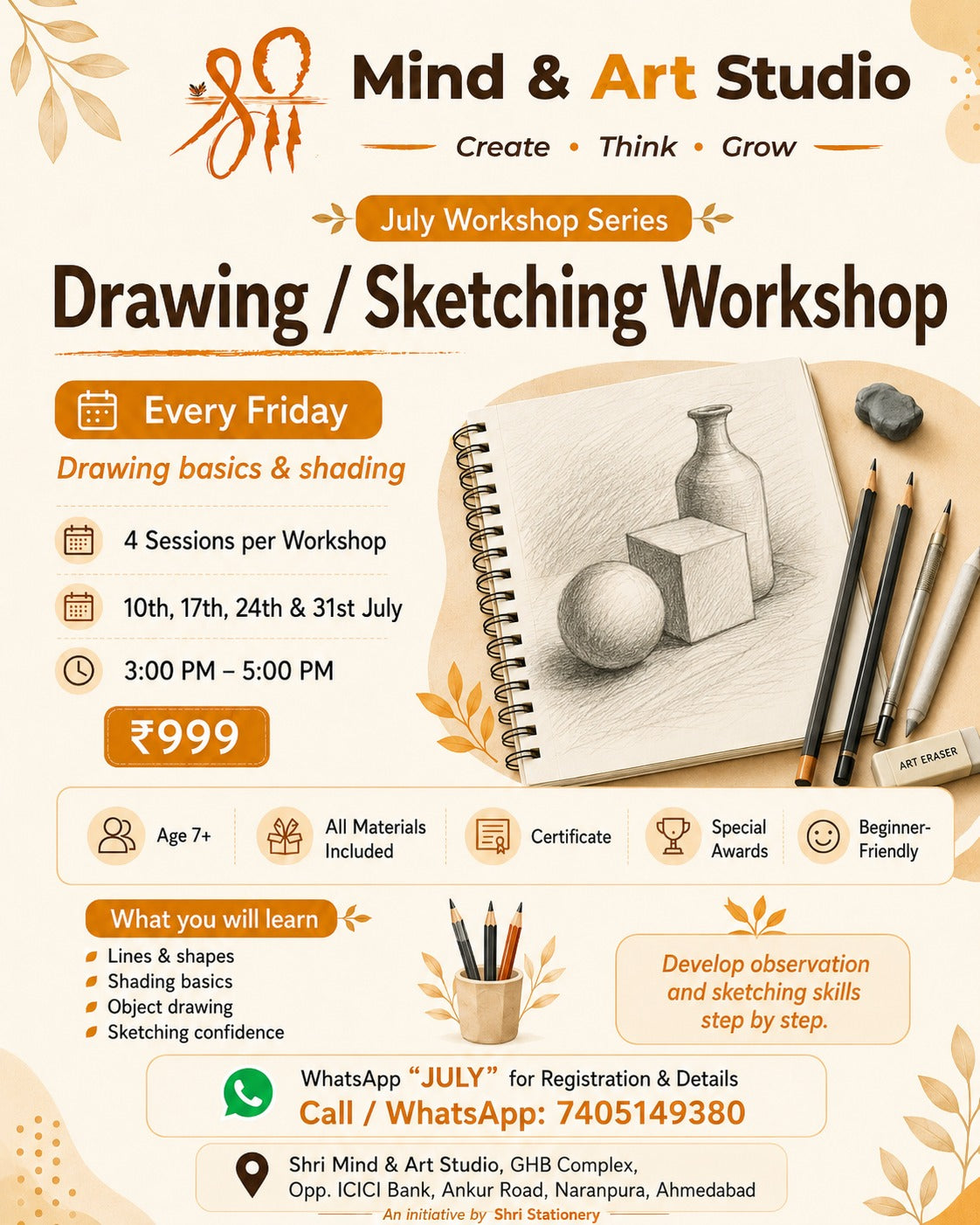 Drawing Sketching Workshop