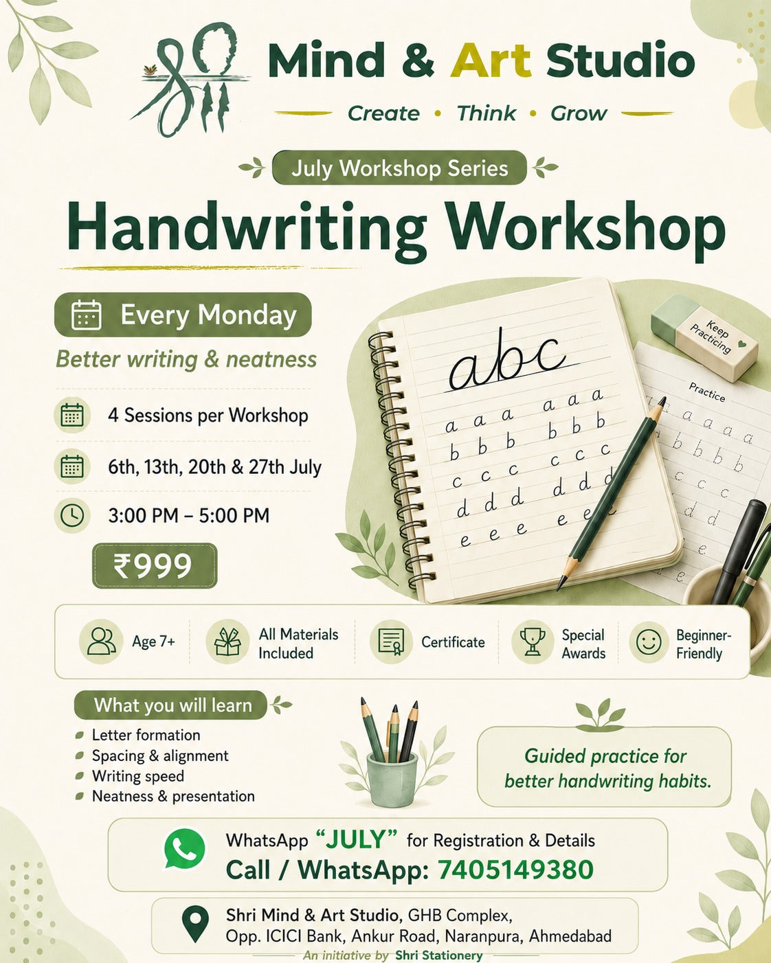 Handwriting Workshop