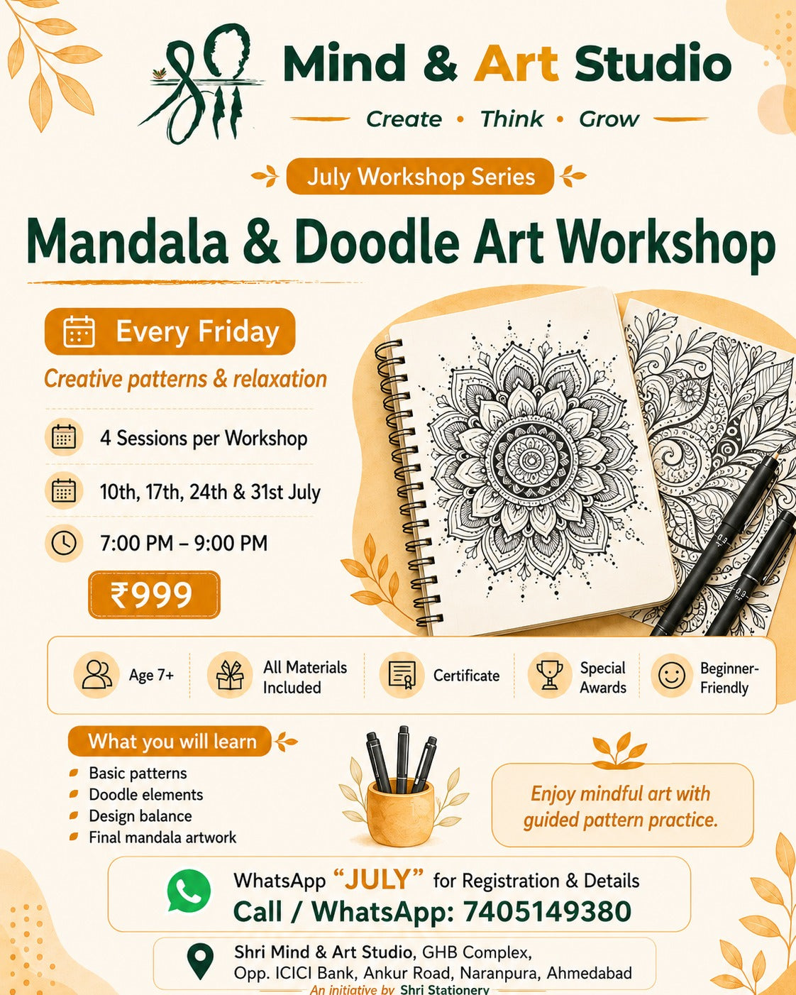 Mandala & Doodle Art Workshop
